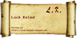 Lock Keled névjegykártya